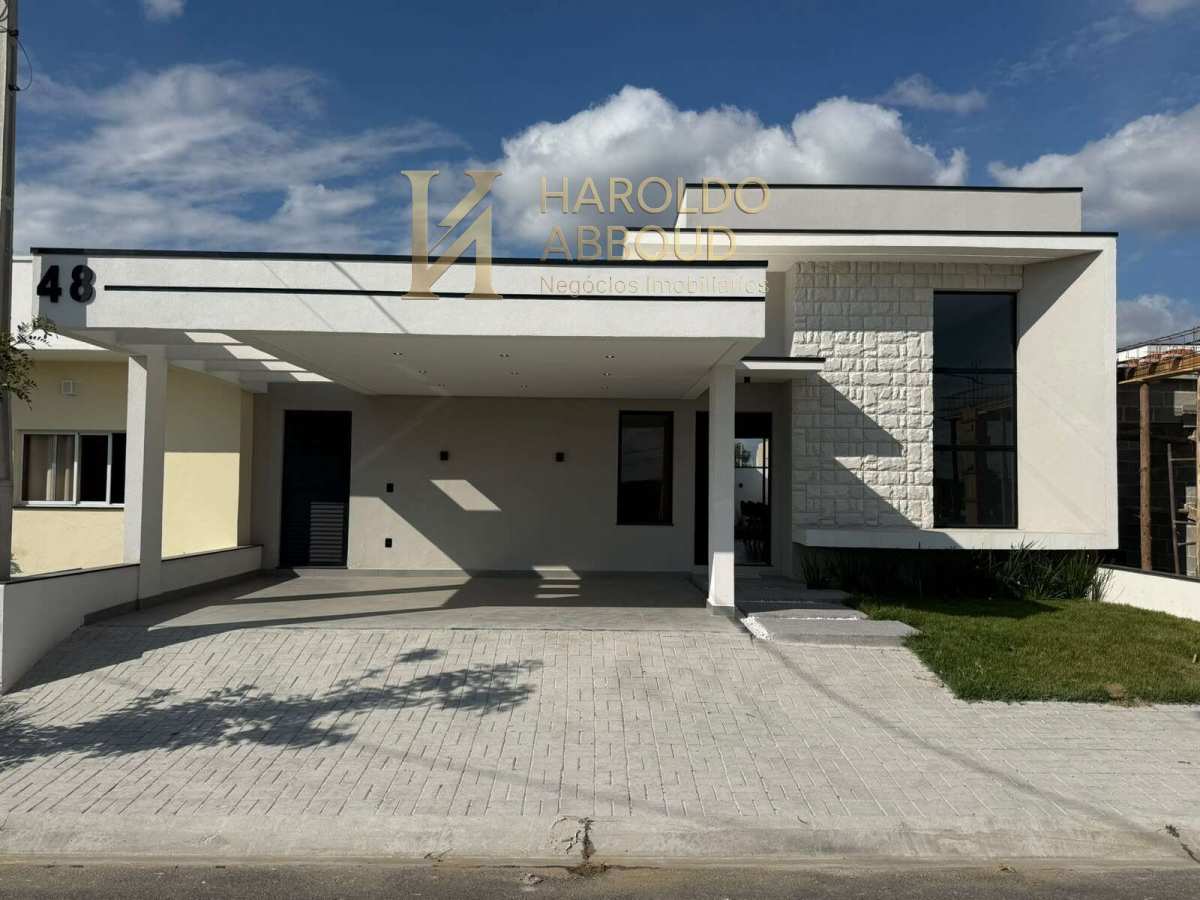 Casa de condomínio à venda em Tremembé, Residencial Pérola do Vale, com 3 suítes, 159,00m² de área construída - Haroldo Abboud Negócios Imobiliários