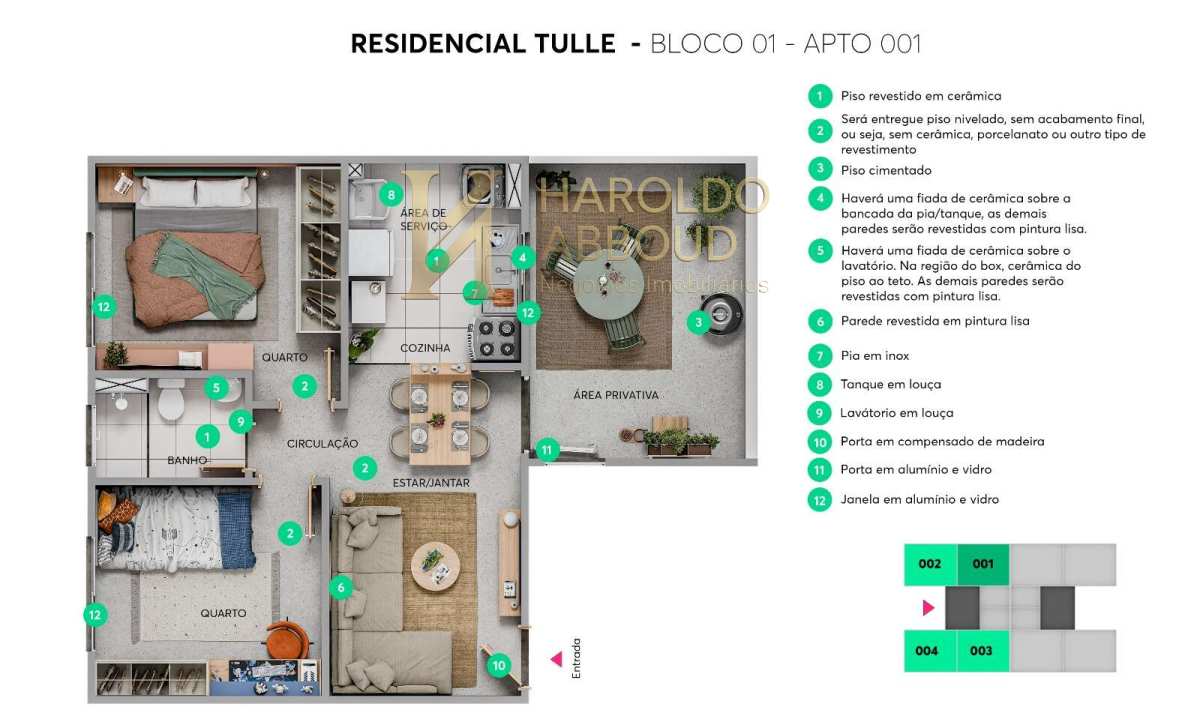 Apartamento à venda com 2 quartos - Jardim Santa Tereza,Taubaté